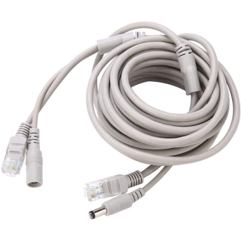 Kabel Ethernet CCTV RJ45 + DC przedłużacz - 5m [13200000423]